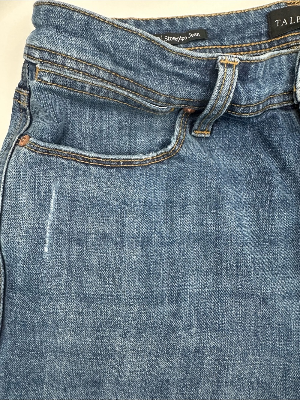 Talbots Stovepipe Jeans Women’s Size 8 Medium Wash Straight Leg Denim 1182 - Picture 6 of 8